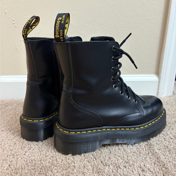 Dr. Martens Jadon Boot Black Smooth Leather Platforms US 9M / US 10L - Picture 3 of 7